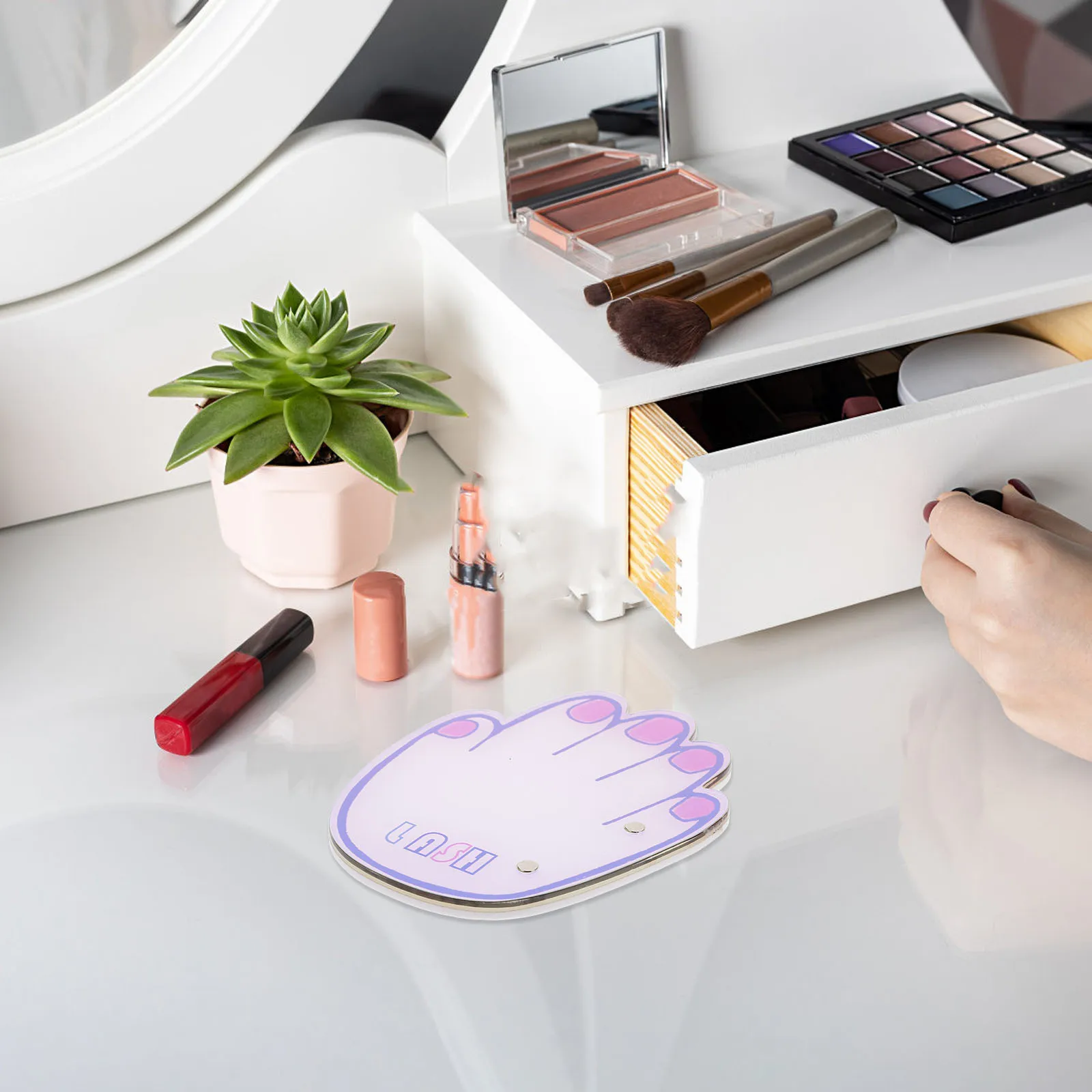 منصة تمديد الرموش منظم علبة الرموش الأكريليك المغناطيسي للرموش الصناعية ذات الألوان الزاهية المحمولة خفيفة الوزن #5