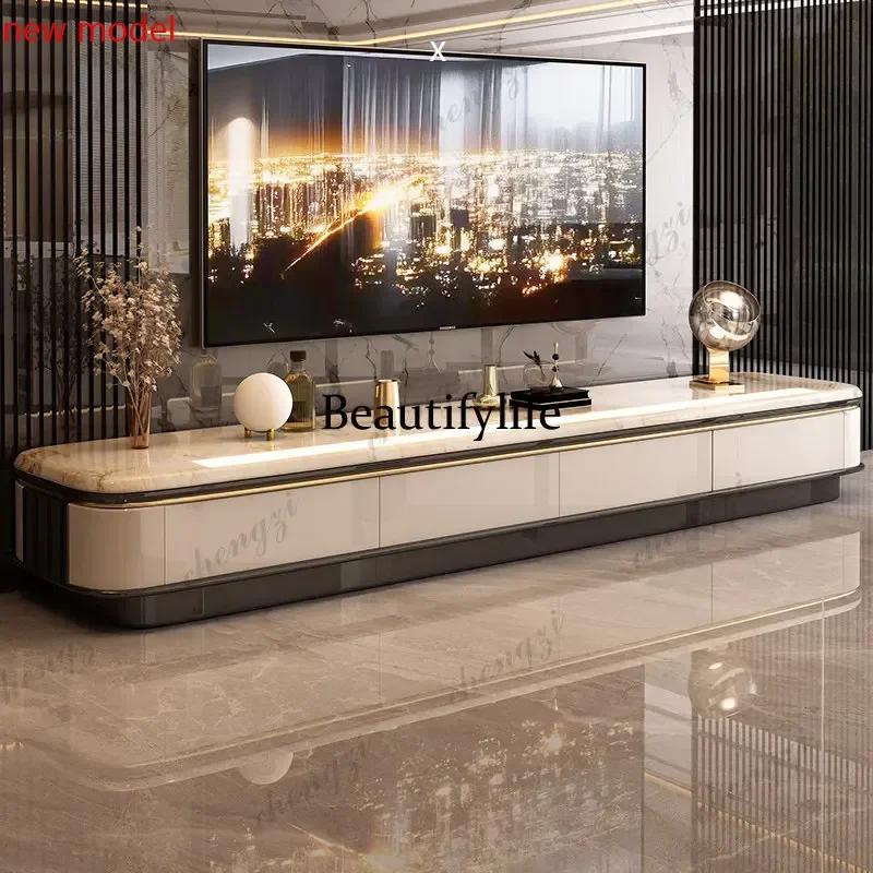 N138Beige Classic Tv Cabinet Italian Drawers Simple Designer Vintage Tv Cabinet Modern Luxury Small Muebles Para Sala FurnitureF
