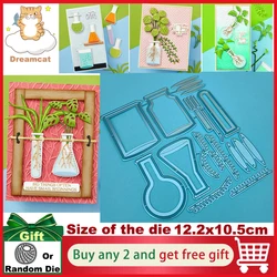 Laboratory Glassware Etched Garden Metal Cutting Dies Bottle Album Diy Scrapbook Paper Craft Knife Mould Blade Punch Stencil Die