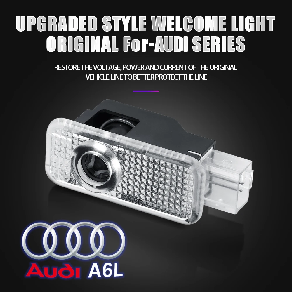 Für Audi A3 8V 8P A5 A6L A7 Q3 Q5 Q7 A4 B5 B6 B7 B8 A1 RS TT S3 S6 Sline Quattro Auto-Tür HD Willkommens-Licht Laser-Projektor-Lampe – Detail 26