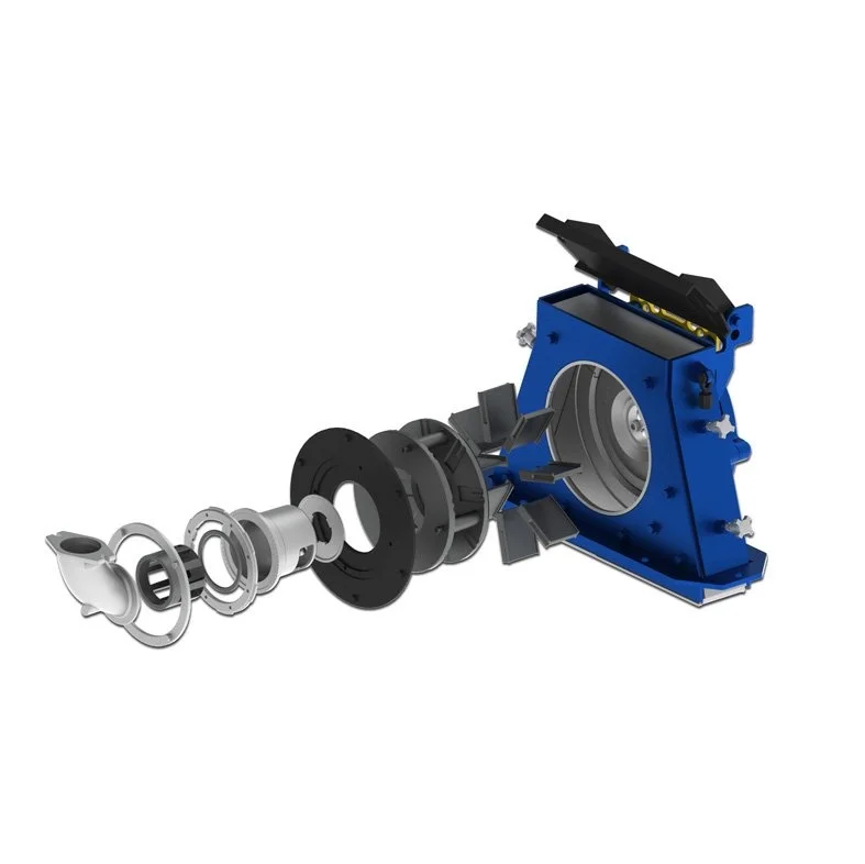 Wheeled shot blasting machines/blasting turbines used in shot blasting machines