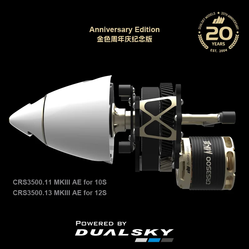 Dualsky CRS3500 MKIII AE Koaxial-Rotorsystem, zählerdrehend für F3A-Kunstflugzeuge