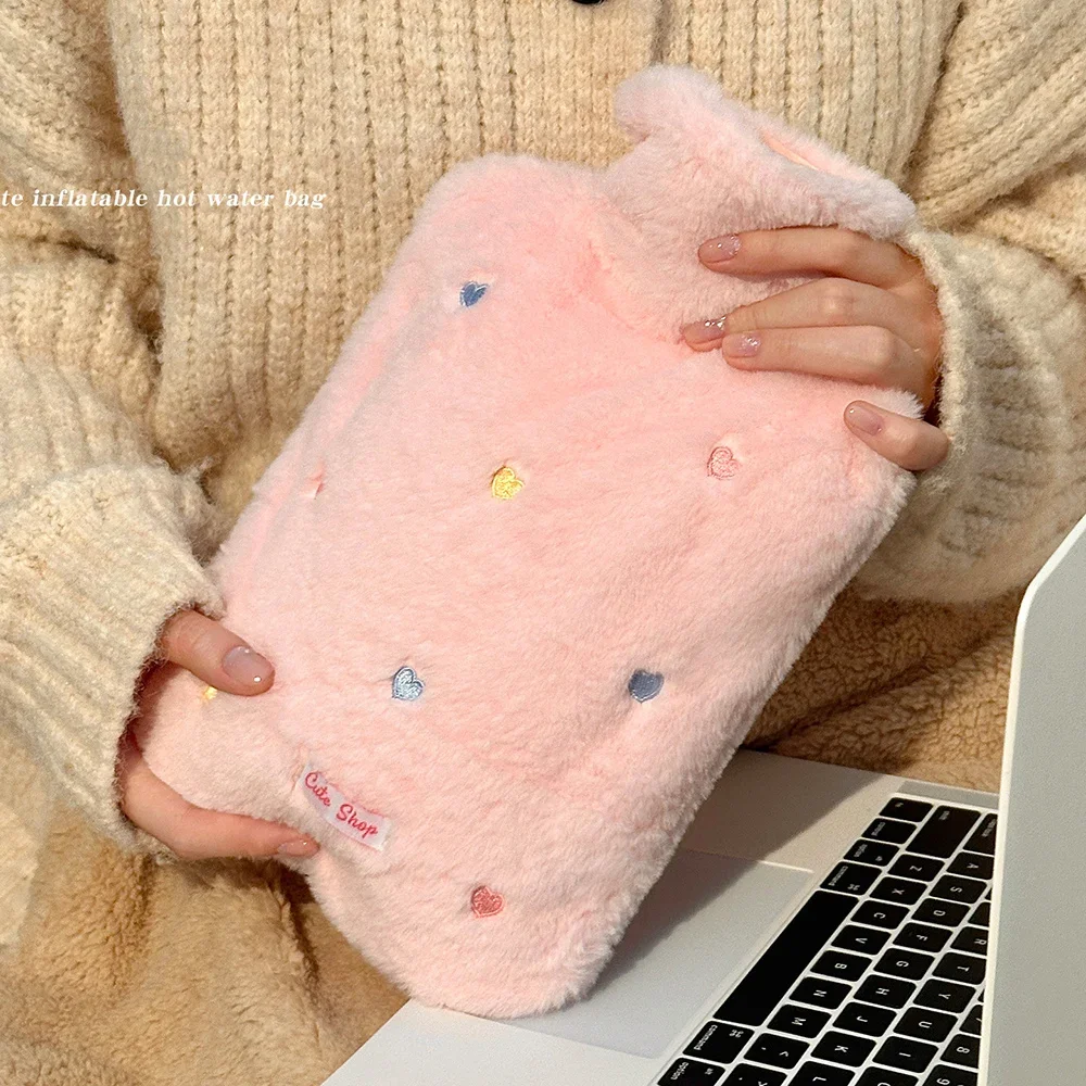 

Плюшевая грелка в стиле INS - утолщенная взрывозащищенная грелка для рук с водонаполнением для горячего компресса для женского живота