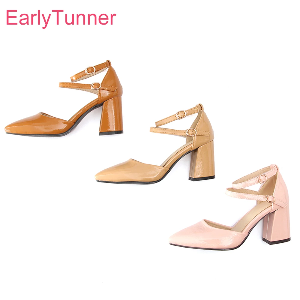 Brand New Summer Pink Apricot Women Glamour Sandals Sexy Gladiator Heels Ladies Nude Shoes EK07 Plus Big Size 10 32 43 46