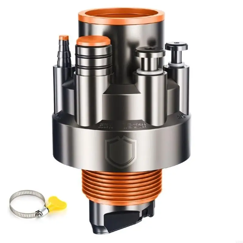 Kitchen Pipe Drainpipe Connector 5 in 1 Drainages Water Pipe Joint Sealing Rings