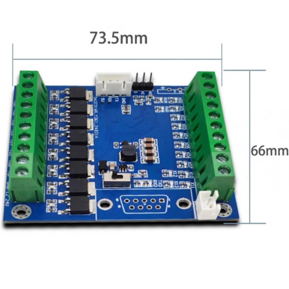 

Simple PLC for Mitsubishi FX3U Delay Module 20MT 12-channel Optocoupler Input and 8-channel PNP Output Control Board