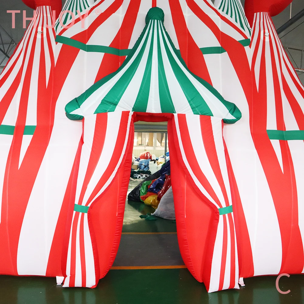 Arche de cirque gonflable de carnaval, décoration extérieure, clown gonflable, porte de bienvenue pour fête
