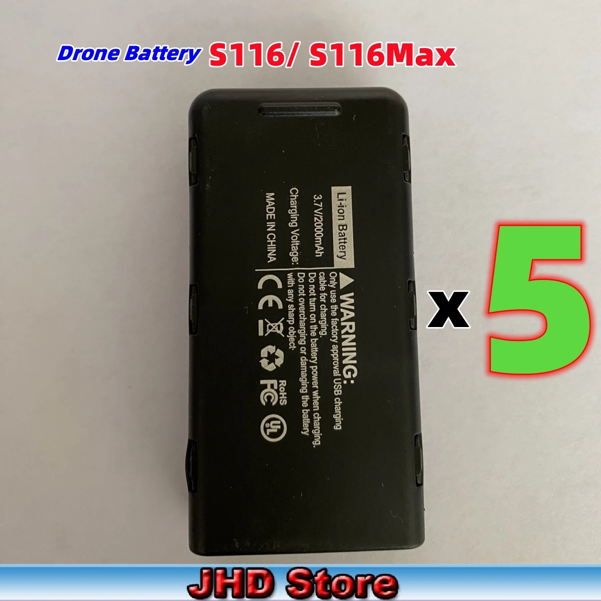 JHD oryginalny PYLV S116 MAX bateria do drona 3.7V 2000Mah dla S116 bateria do drona zastosowanie wszystkich dostawców hurtowych baterii Drone S116