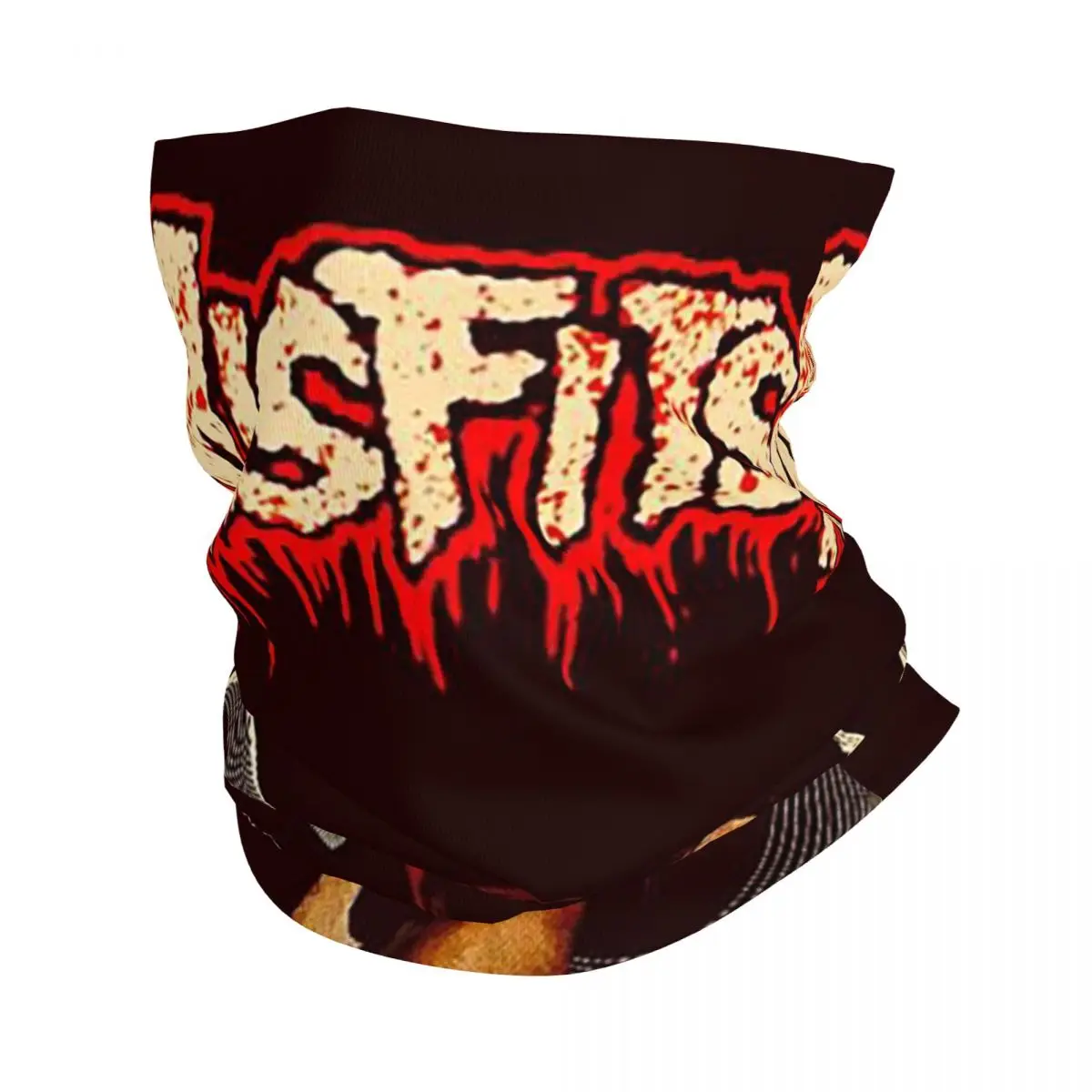 Misfits Skull Bandana Neck Gaiter Printed Balaclavas Face Scarf Multi-use Headband Running Unisex Adult Windproof