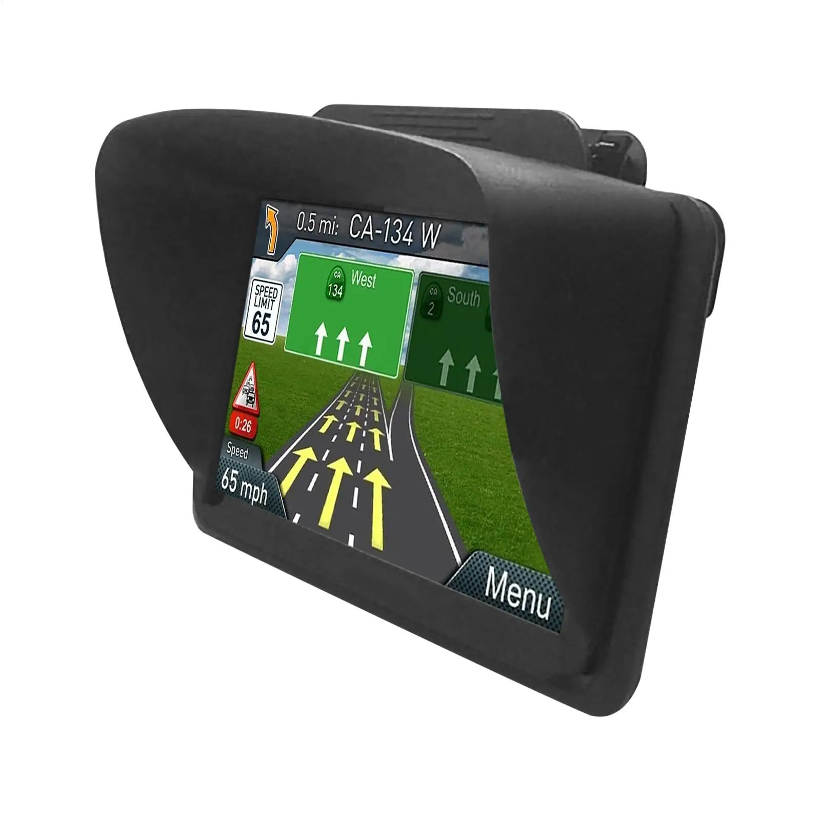 GPS Sun Shade Cover Sun Protection And Anti-UV Anti-reflective Universal GPS Navigator Sunshade For 6 And 7 Inches GPS