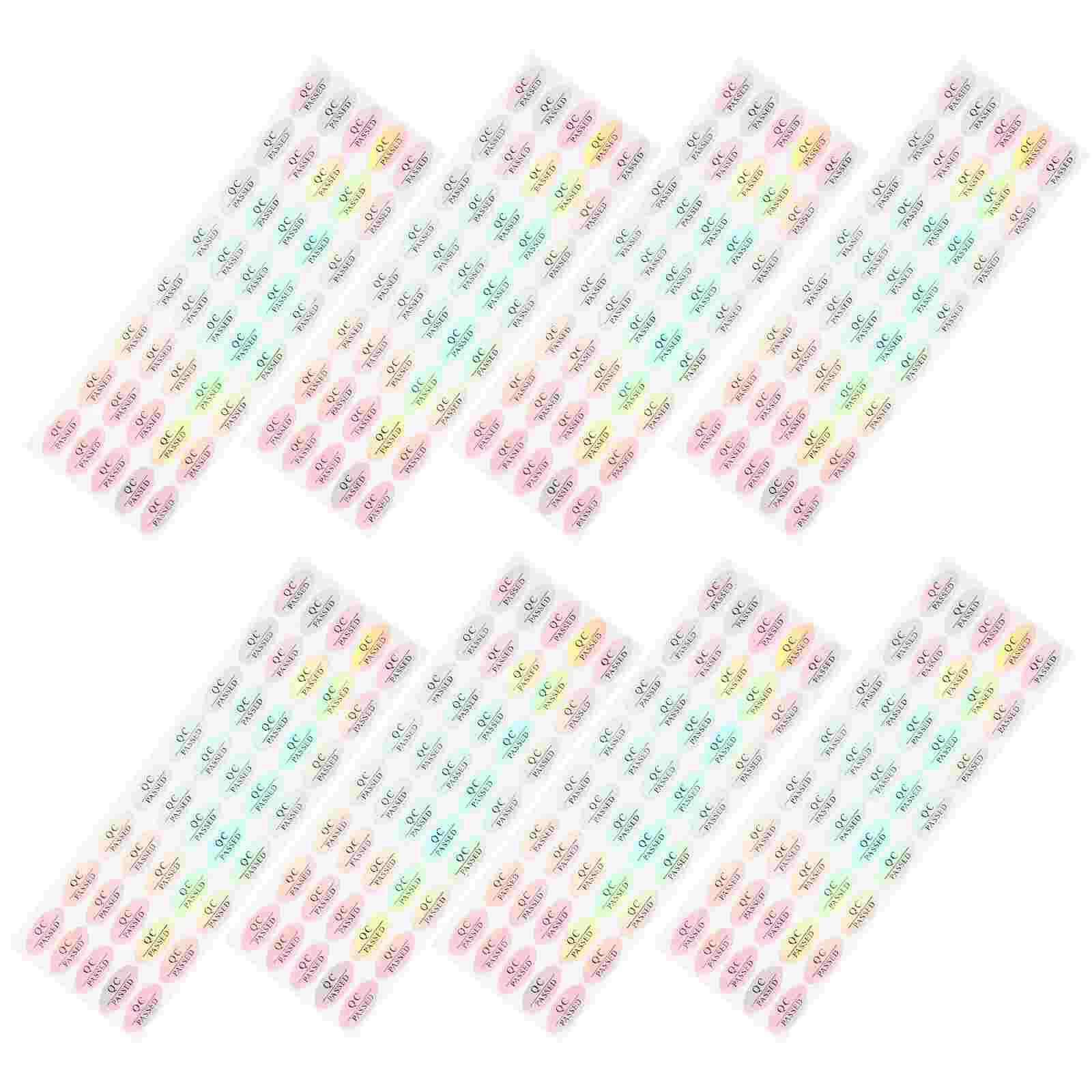 500 Pcs Qc Pass Tag Passing Labels Warehouse Tested Stickers Supplies Nail Status Tags