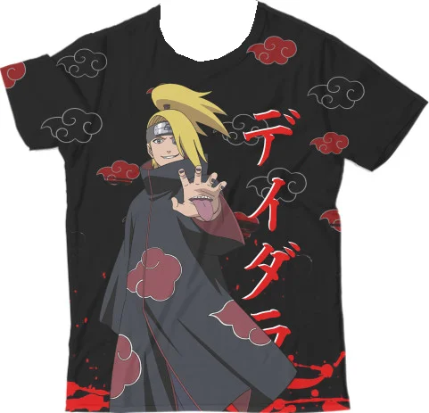 2025 moda nueva camiseta de manga corta informal cómoda con cuello redondo para niños y niñas Top imagen de Naruto estilo Anime Harajuku