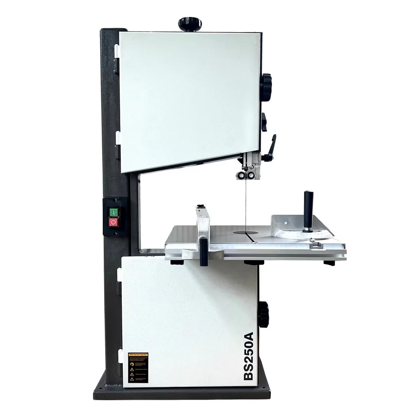 Scie à ruban pour le travail du bois BS250A, Machine coulissante pour le travail du bois, 450W, coupe transversale/Angle, 220V