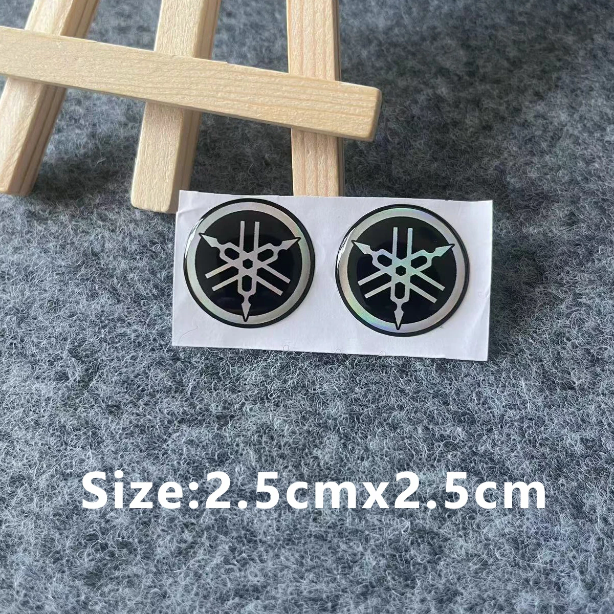 For 3D Yamaha Sticker Laser Motorcycle Logo Decal image 3