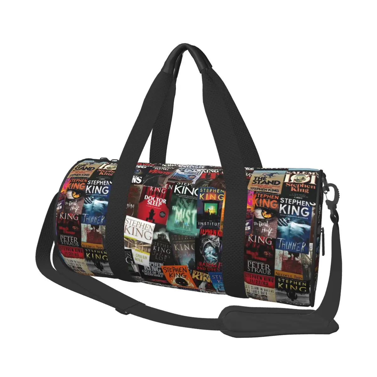 

Stephen King Book Covers, Horror Bookworm Large Duffle Gym Bag Waterproof Duffle Travel Bags Handbags Fitness bag