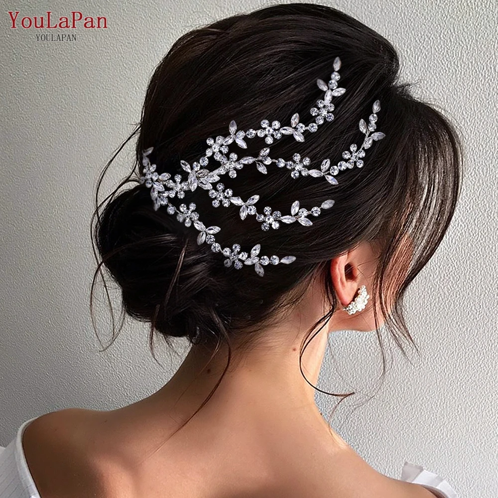 

YouLaPan Rhinestone Hair Comb for Woman Handmade Wedding Hair Accessories Bride Headdress Bridesmaid Headwear Hair Clip HP568