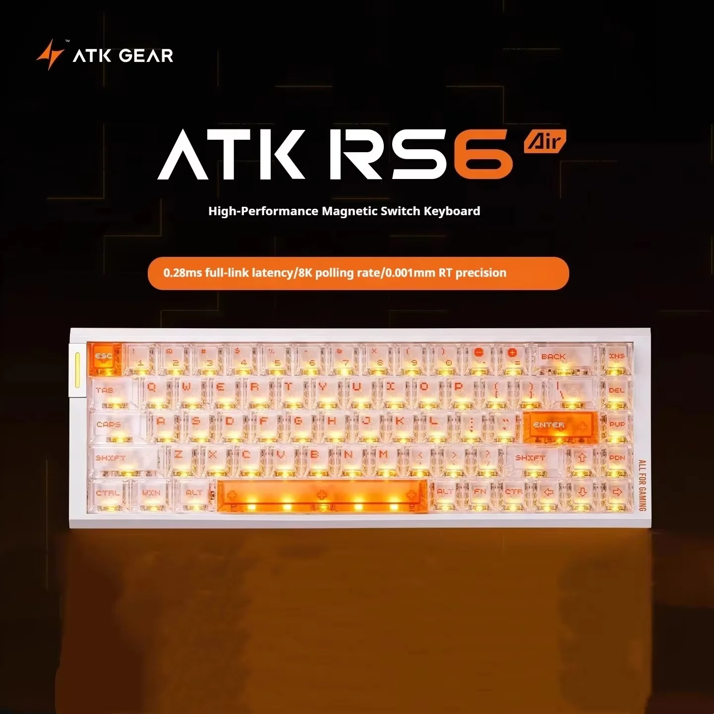 ATK RS6 Air Gaming Keyboard Magnetic Switch 8KHz Polling Rate RT0