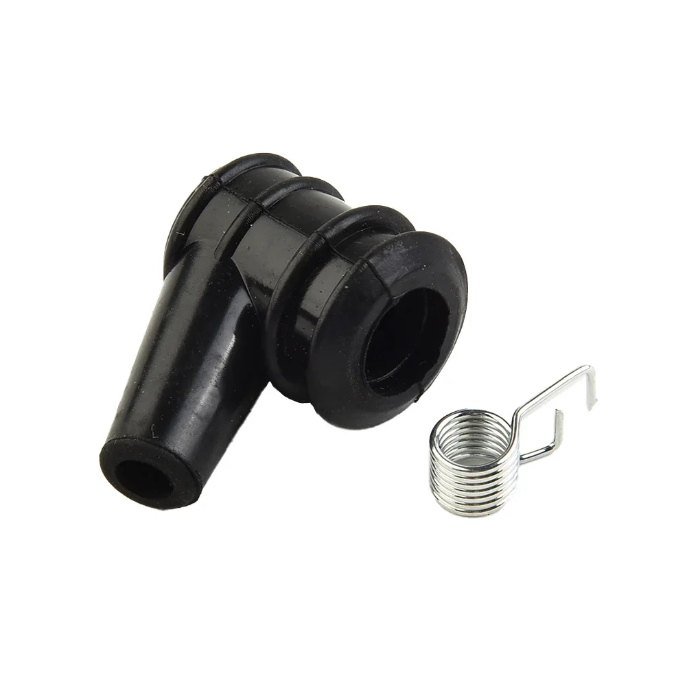 1pc Black Plastic Sparks Plugs Cap Garden Power Tools Lawns Mower Blowers Strimmer- Replacements Parts 2cmx2cmx1cm