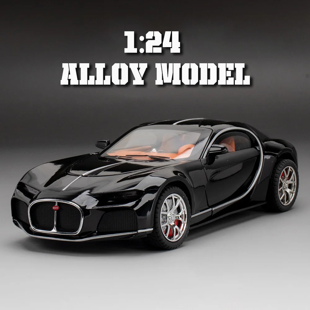 

1:24 cool track sports car alloy model, soft lighting, simulated sound effect, collision resistance and fall resistance