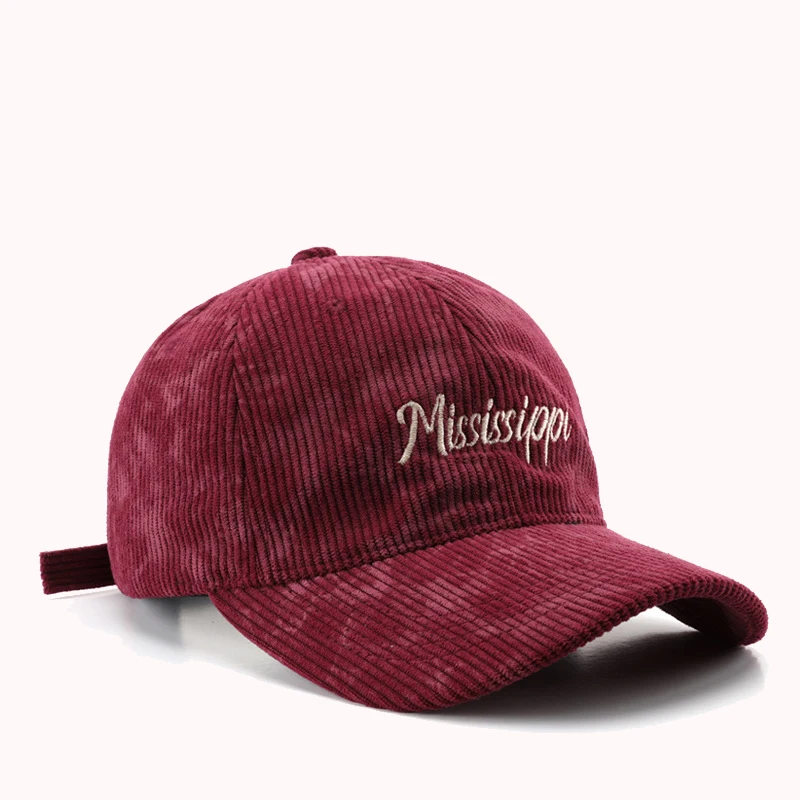 

Spring Autumn Corduroy Baseball Cap for Women Men Unisex Vintage Solid Snapback Hip Hop Hats Winter Adjustable Outdoor Sport Hat