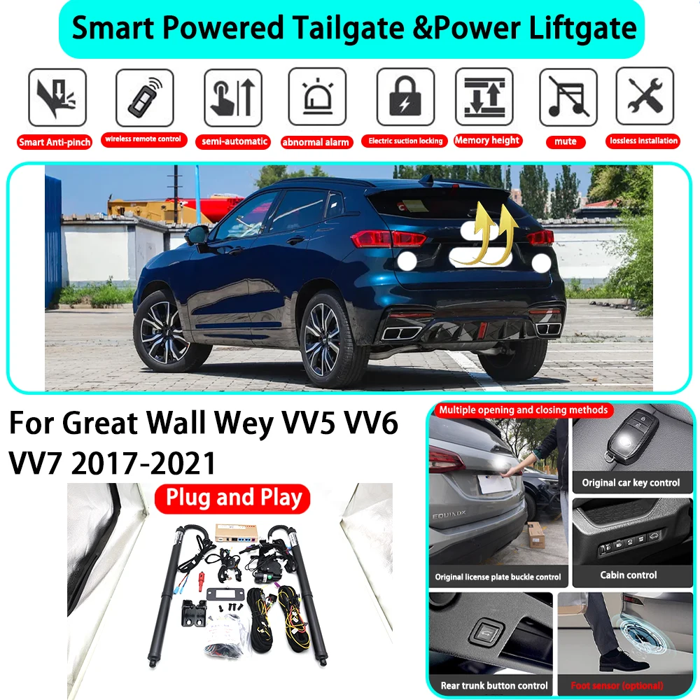 

﻿for Great Wall Wey VV5 VV6 VV7 2017-2021 OEM Smart Automatic Powered Tailgate Electric Power Tailgate Lift Kit Key Close ﻿