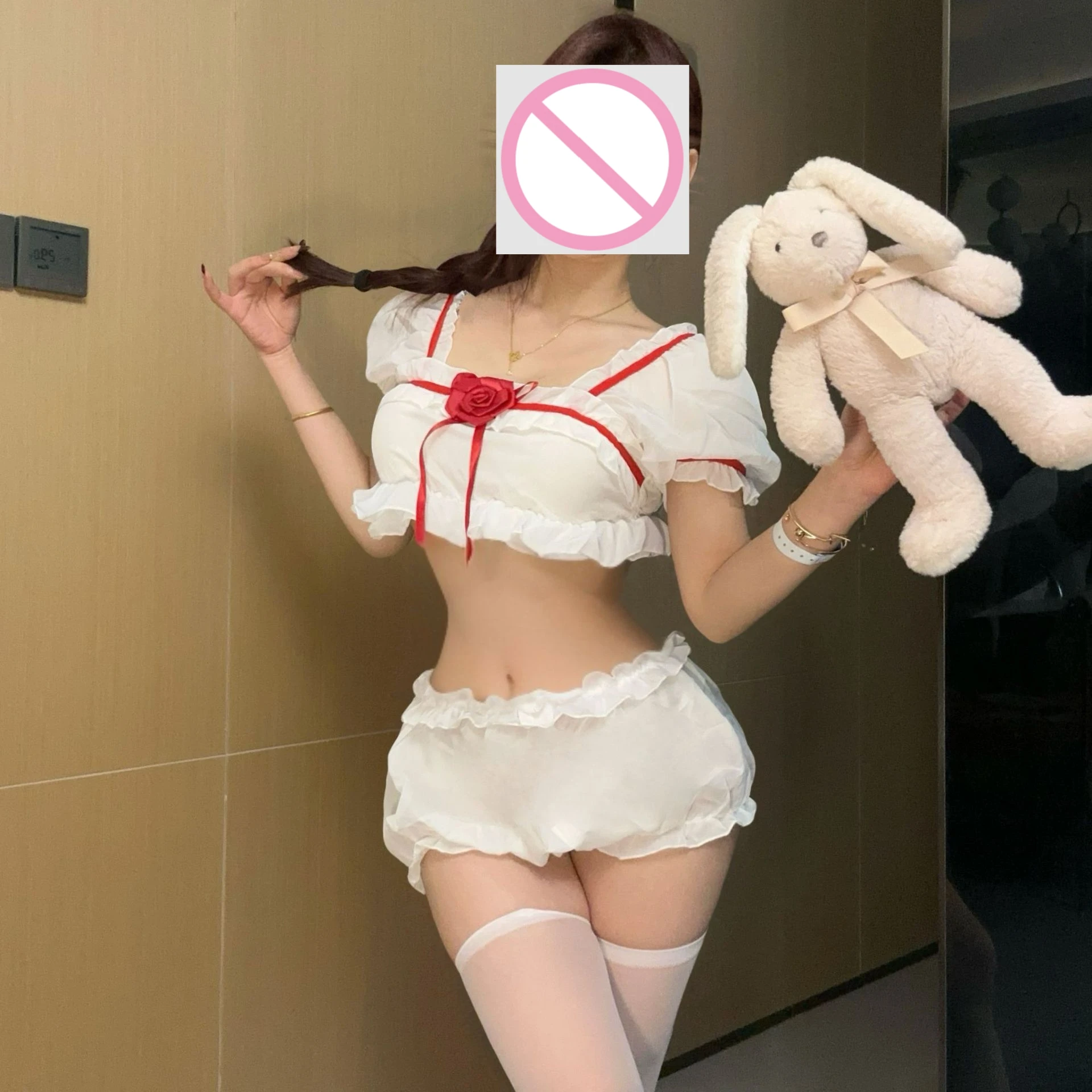 

Милый и сексуальный комплект нижнего белья в мягком и милом стиле, с платьем принцессы и бантом, в тонком и отдельном дизайнеL 737