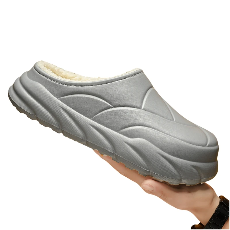

Winter Men Women Warm Slippers Cotton Slippers Outdoor Indoor Comfortable Warm Shoes Men's Couple Home Bedroom Plush Slippers