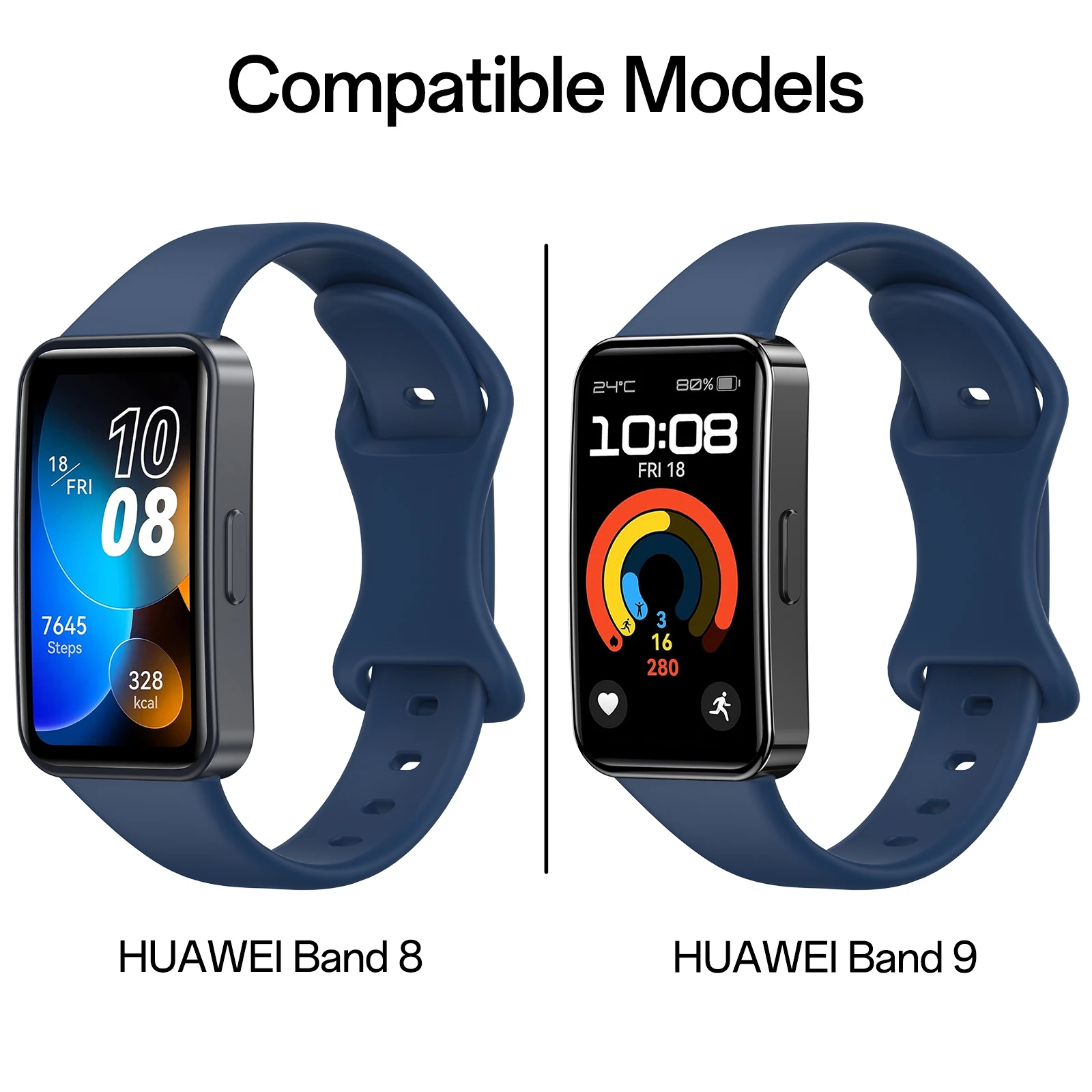 Soft Silicone Strap For Huawei Band 9 8 Sport Breathable Watchband Replacement Wristband for Huawei Band 9 8 Bracelet Accessory