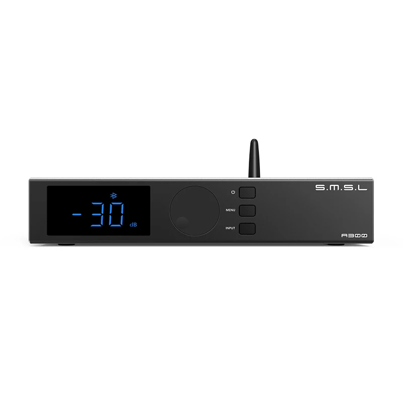 SMSL A300 Hi-res Power Amplifier 165W*2 BTL Mode Bluetooth 5.0 Support Passive Speakers & Active Subwoofers With Remote Control