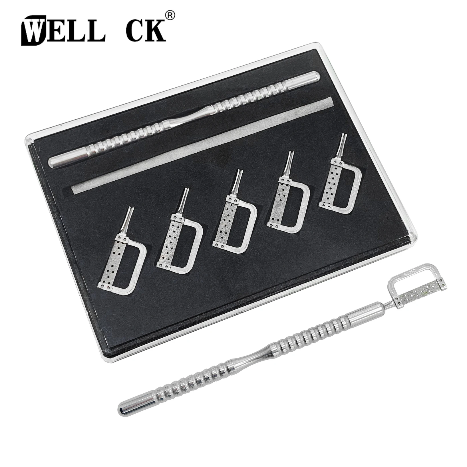 

1 Box WellCK Dental Orthodontic Interproximal Enamel Reduction Automatic Strip Slicing Set Double Sided With Handle