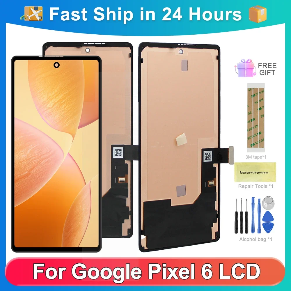 

For Google Pixel 6 For AMOLED 6.4''Google Pixel 6 GB7N6 G9S9B16 G9S9B LCD Display Touch Screen Digitizer Assembly Replacement