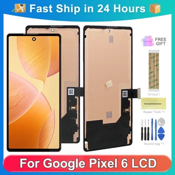 עבור Google פיקסל 6 עבור amoled 6.4 'Google פיקסל 6 gb7n6 g9s9b16 g9s9b16 g9s9b lcd תצוגה מסך מגע דיגיטציה החלפת