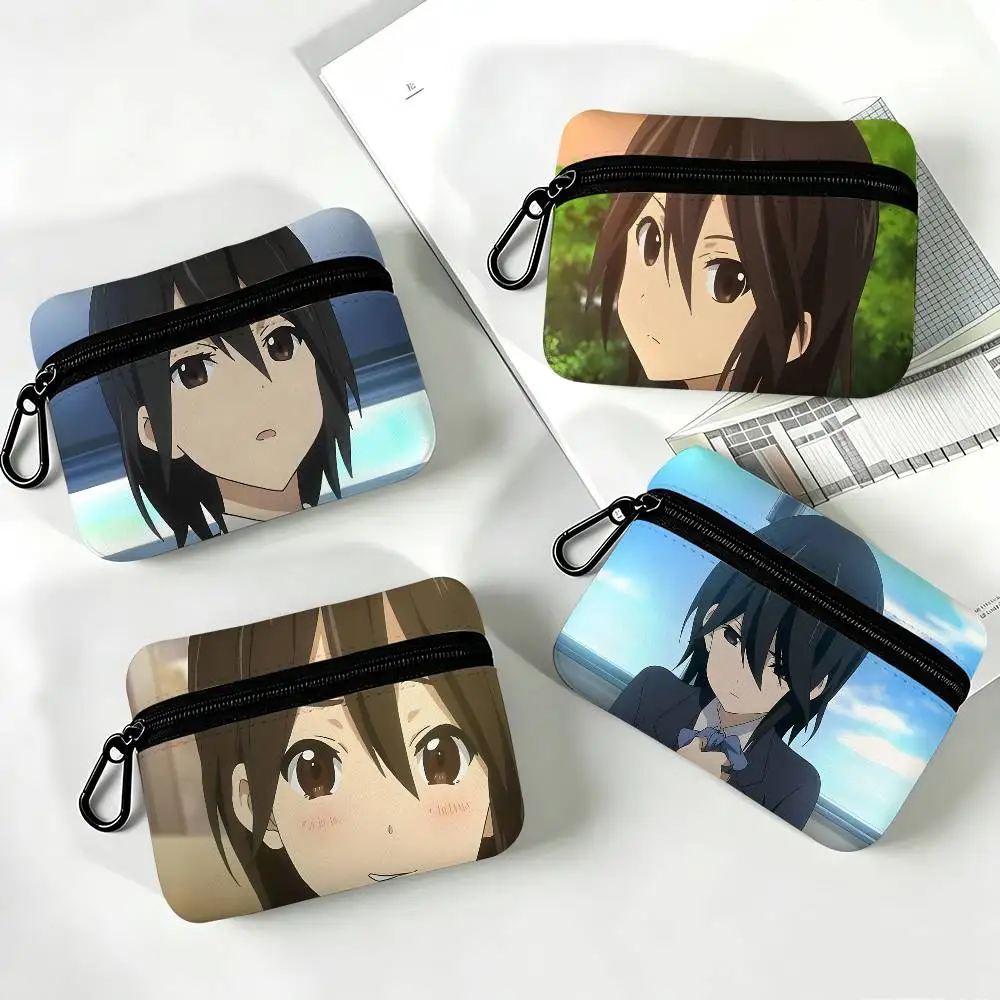 1pc Himeko Inaba Anime Characters Coin Purse With Carabiner Hook Portable Key Card Wallet Small Zipper Storage Pouch