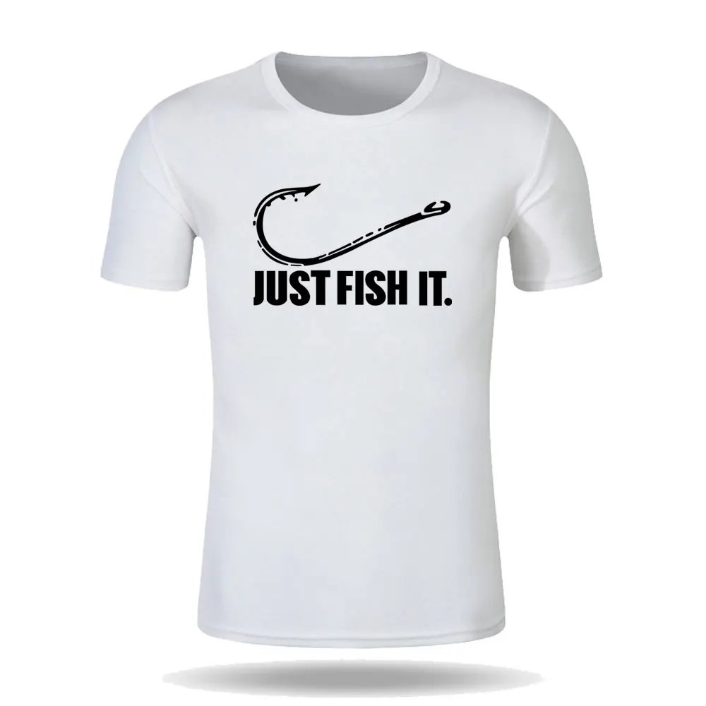 Just Fish It Heat Transfers Press For Clothing By Household Iron Sticker Fishing Hook Patches For Summer T-shirt Badge Appliques