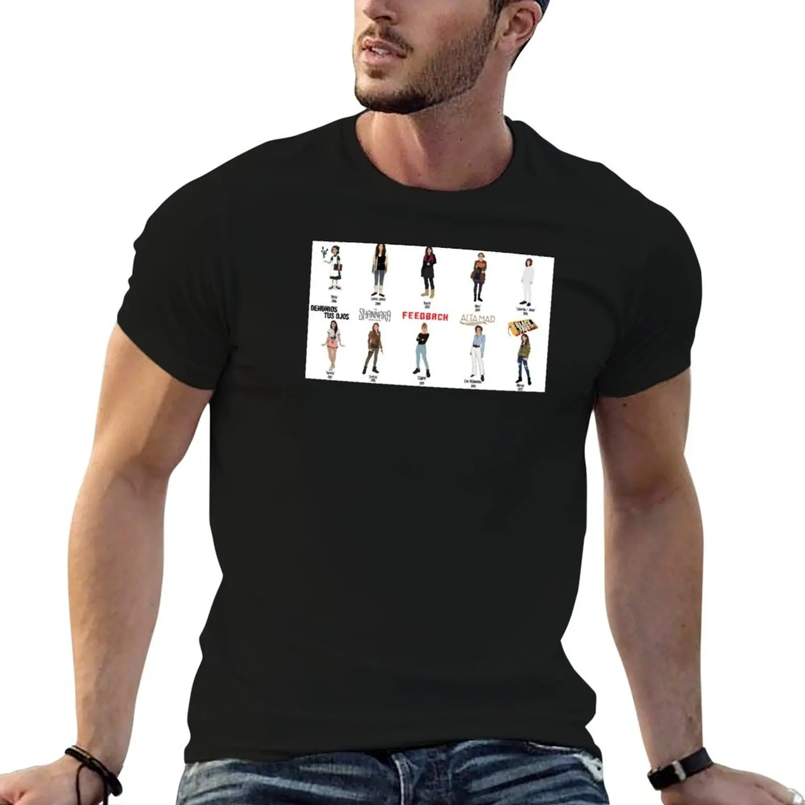 Camiseta Ivana Baquero Career, camisetas masculinas de algodão, camisetas de algodão de alta qualidade, camisetas masculinas.