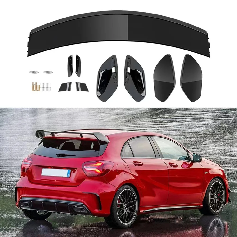 Body Kit Roof Rear Spoiler Wing GT For Mercedes W176 W177 Benz A Class A180 A200 A220 A250 A260 AMG A45 Hatchback 2013-2022 Tail