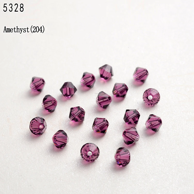 Original Crystal from Austria 5328 Bicone Loose Beads Rhinestone for Jewelry Making Nail Art Bags Cloth Accessories Decoration