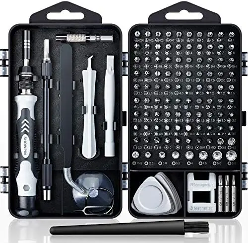 

122-in-1 Precision Screwdriver Kit with 101 Magnetic Bits for Laptop, PC, iPhone, Tablet, PS4 Repair