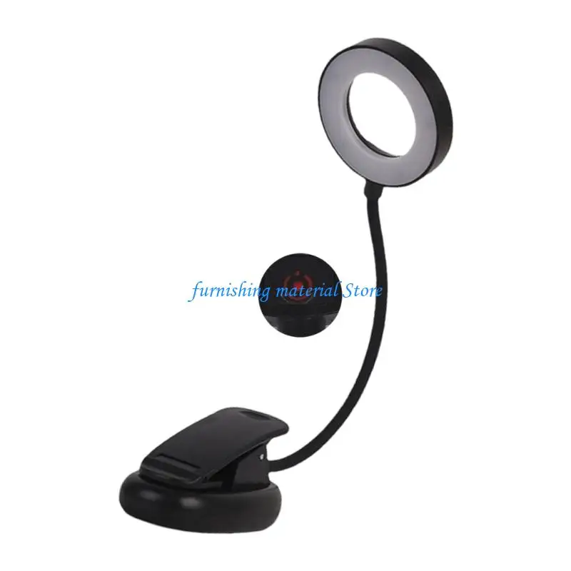 Y5GD Multifunctional Eye Tables Lamp With 360 Degree Bendable Arm Clip on Desk Lamp Reading Table Light Enduring