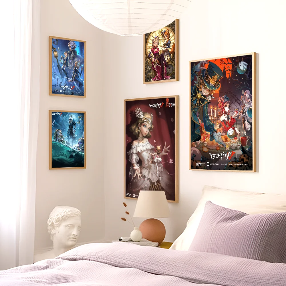 Identity V Game  Self-adhesive Art Poster Whitepaper Prints Posters Artwork Aesthetic Art Wall Painting