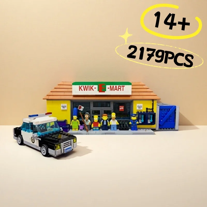 

Новинка, 2179 шт., магазин Virginia Simpsons, удобный супермаркет 71016, модель строительного блока, игрушка, подарки на Рождество и день рождения