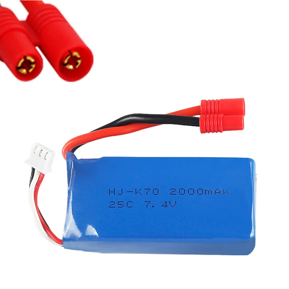 Batteria Lipo 7.4V 2000mAh 12428 per Syma X8C X8W X8G RC Airplane 2s 7.4v batteria Lipo 903475 25C