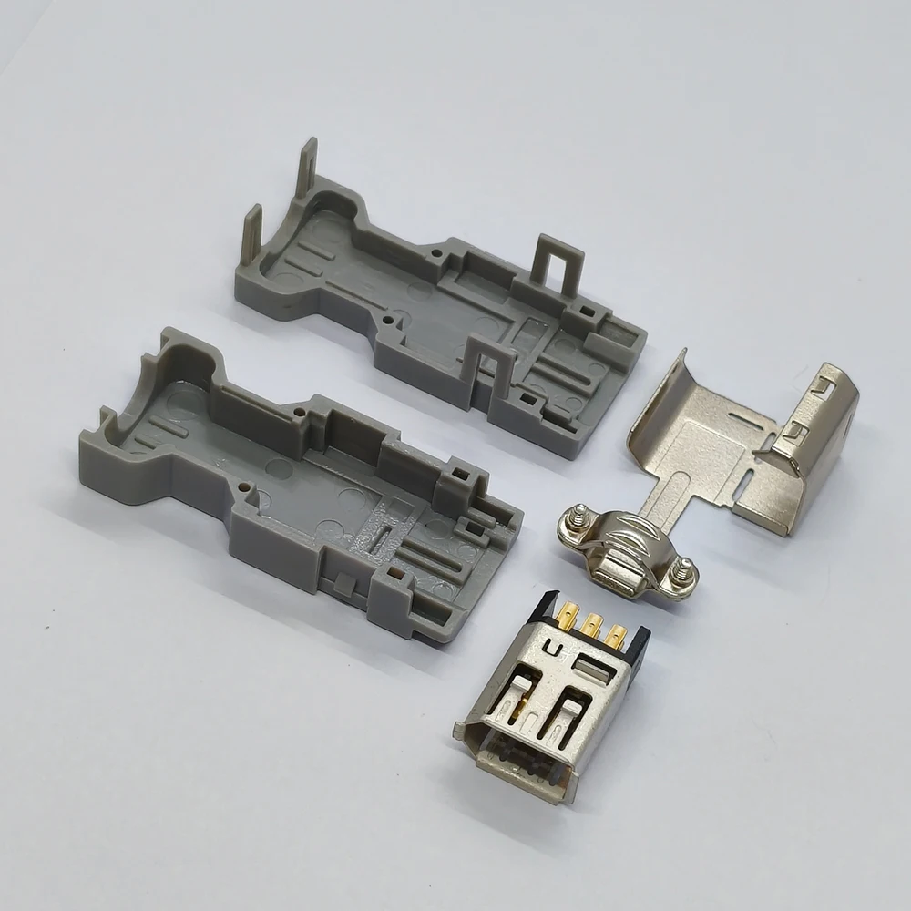 5 Stück CN3 Motor-Encoder USB-Anschlussbuchse 55100-0670 IEEE 1394 - 6-PIN-Stecker 55100-0600 SM-6P M-6P Kabelstecker männlich weiblich – Detail 6