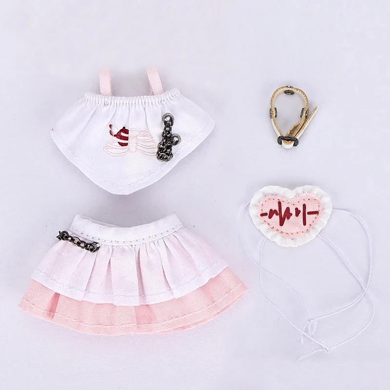 OB11 Clothing Vest Short-sleeved Shorts Skirt Suit Hat Socks for Obitsu11, Molly, 1/12bjd, GSC, UFdoll, YMY Body Accessories