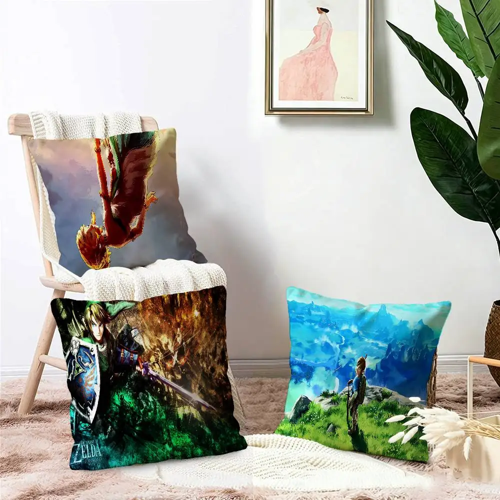 Video Game Legend Zeldas Cushion Cover Pillow Cover Decor Pillowcase Printed Cushion Case for Couch