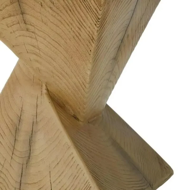 Natural color abstract hourglass structure is perfect for home decoration