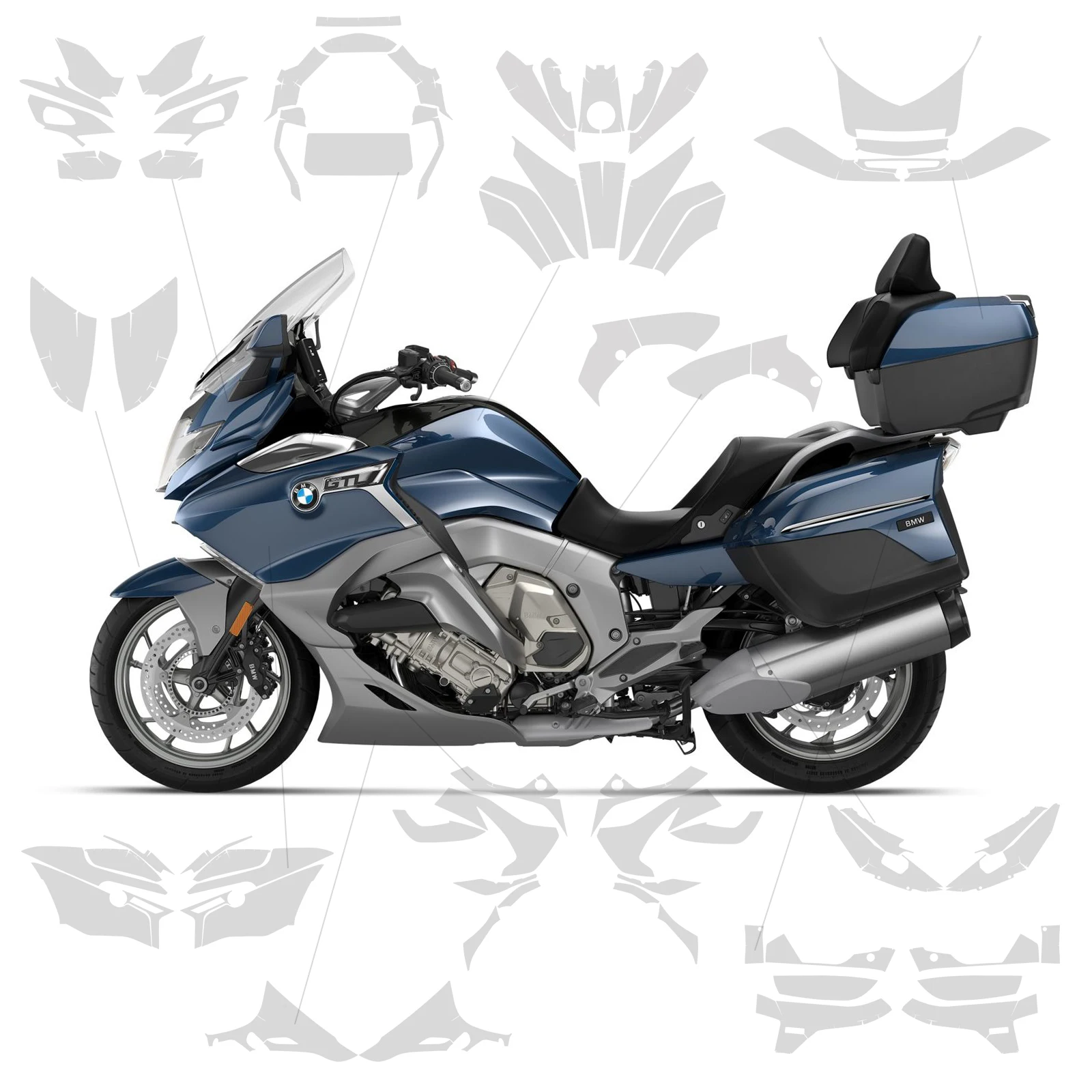 K1600 GTL Invisible Car Cover Motorcycle TPU PPFnew For BMW K1600GTL K1600 2022 2023 2024 Accessories Anti-scratch Glossy Film