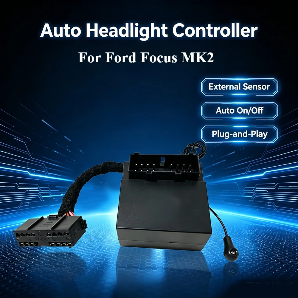 LED Auto Fog light Headlight Switch Button Control Module Sensor Coming leaving Home Kit For Ford Focus Mk2 Kuga Accessories