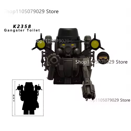 New KDL SWAT Skibidi Toilet Man Figures Anime Block Toys TvMan Titan Cameraman Speakerman Bricks Model Toy Birthday Gift - Image 45