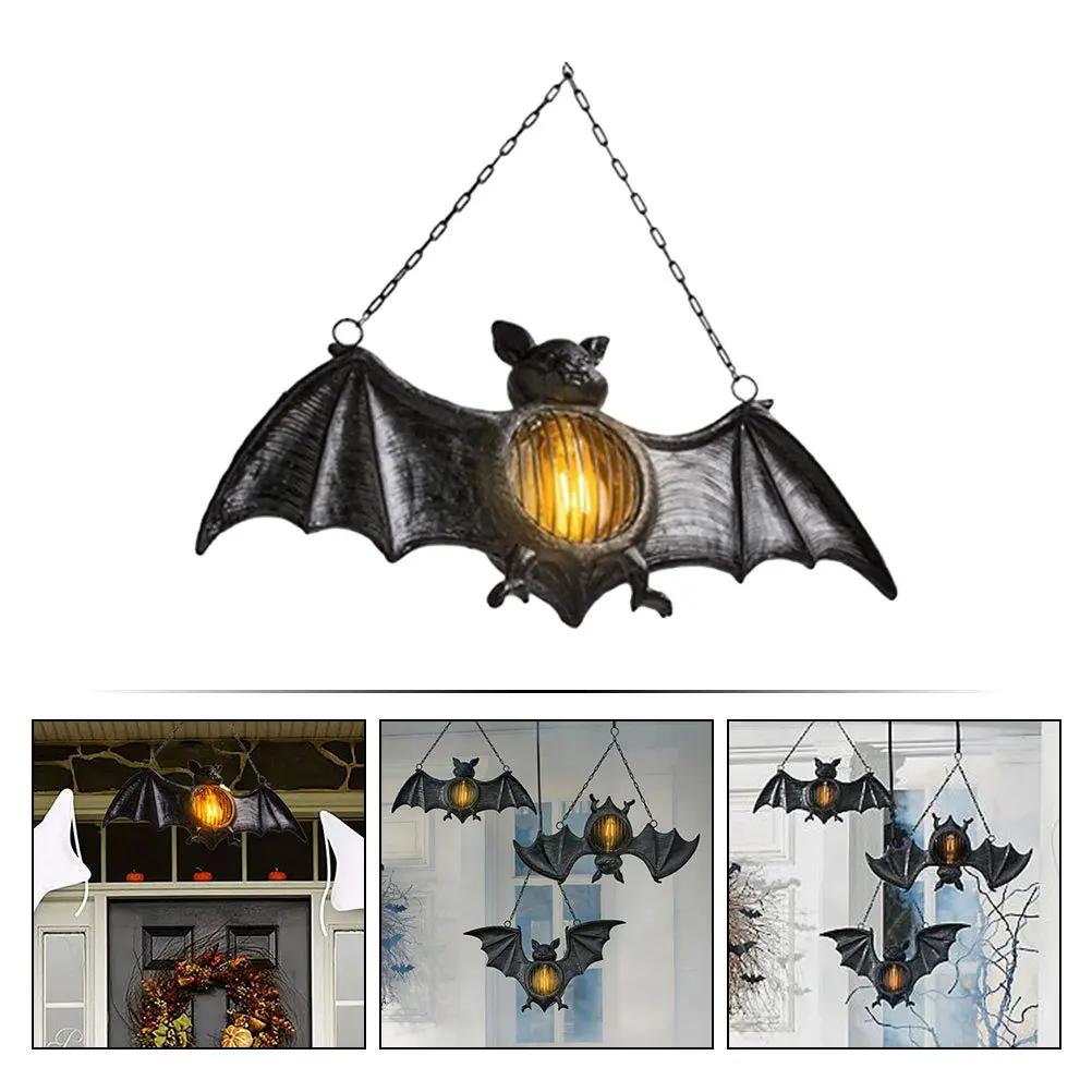 

Halloween Bat Lantern Unique Modeling Resin Material Party Decoration Theme Backdrop Festive Atmosphere